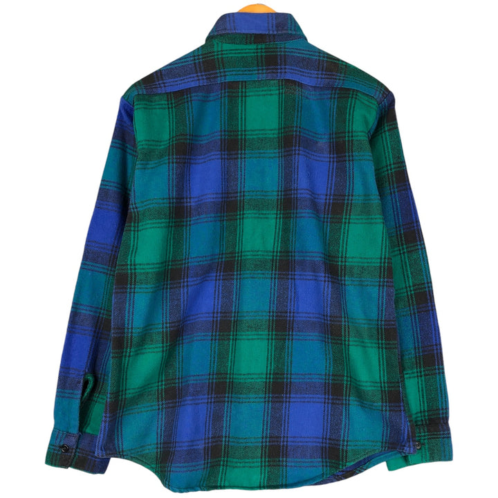 FIELD AND STREAM Long Sleeve Flannel Check Shirt, Men's Size M unclear blue type Vintage Second Hand