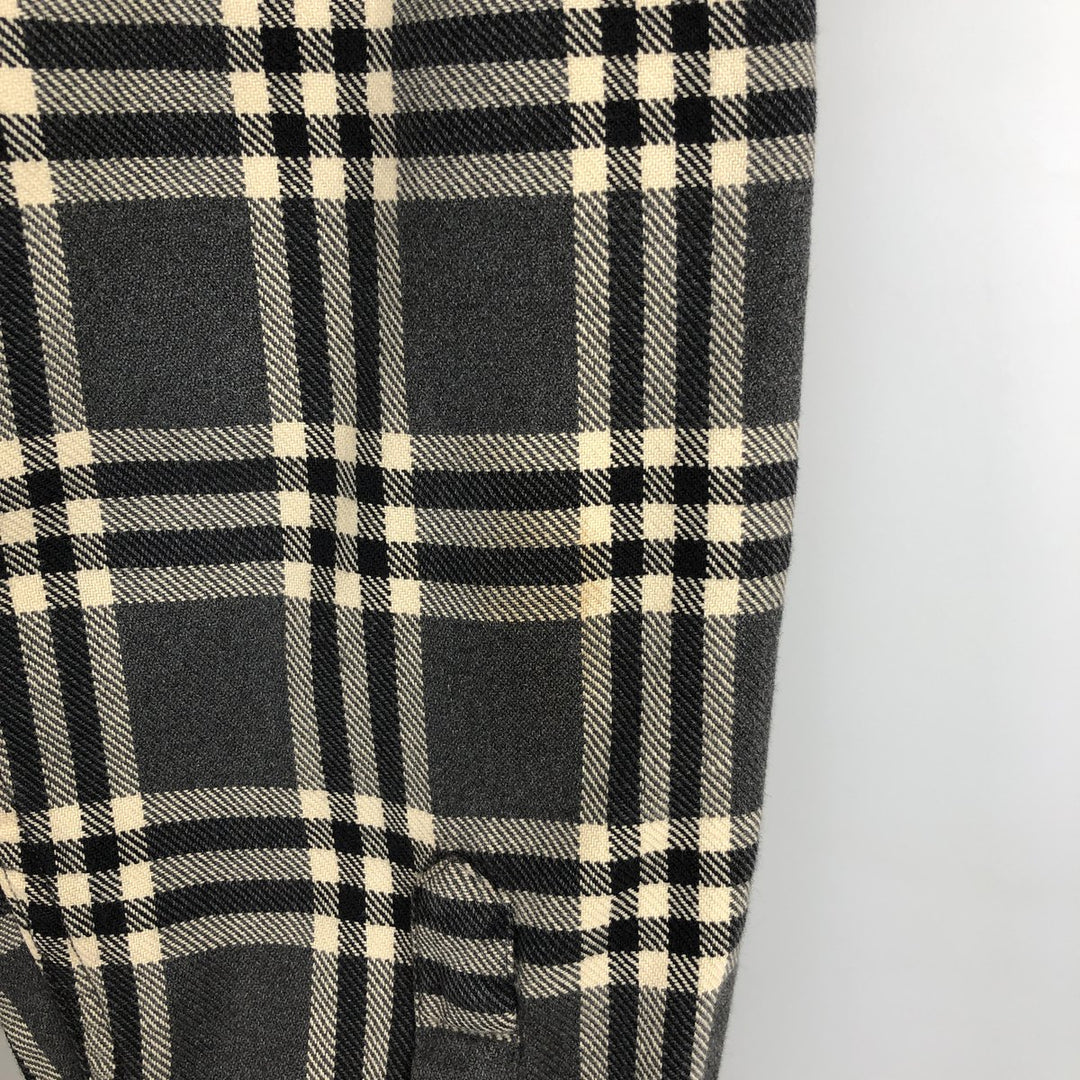 2000'S Ralph Lauren Polo Jeans Company long-sleeved flannel check shirt, men's size L cotton gray type Vintage Second Hand