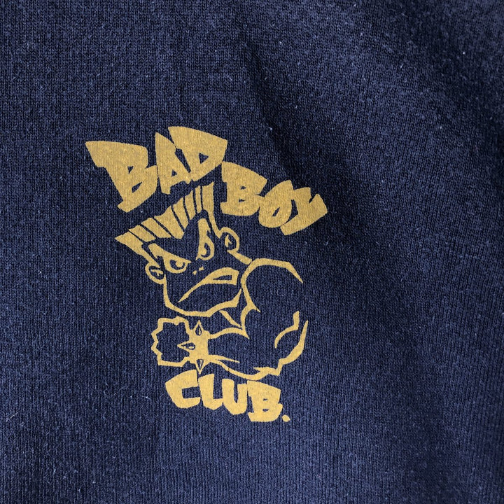 Vintage 90'S Pluma Bad Boy Club print sweatshirt, Made in USA, Men's XL cotton navy blue type Vintage Second Hand