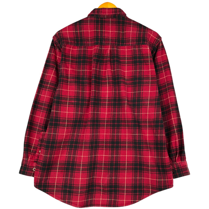 Field and Stream Tartan Check Long Sleeve Flannel Check Shirt, Men's Size L cotton red type Vintage Second Hand