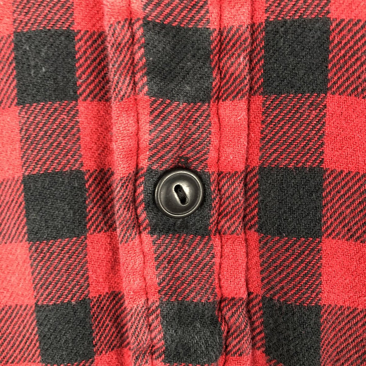 Ralph Lauren POLO RALPH LAUREN buffalo check long-sleeved light flannel check shirt, men's size S cotton red type Vintage Second Hand
