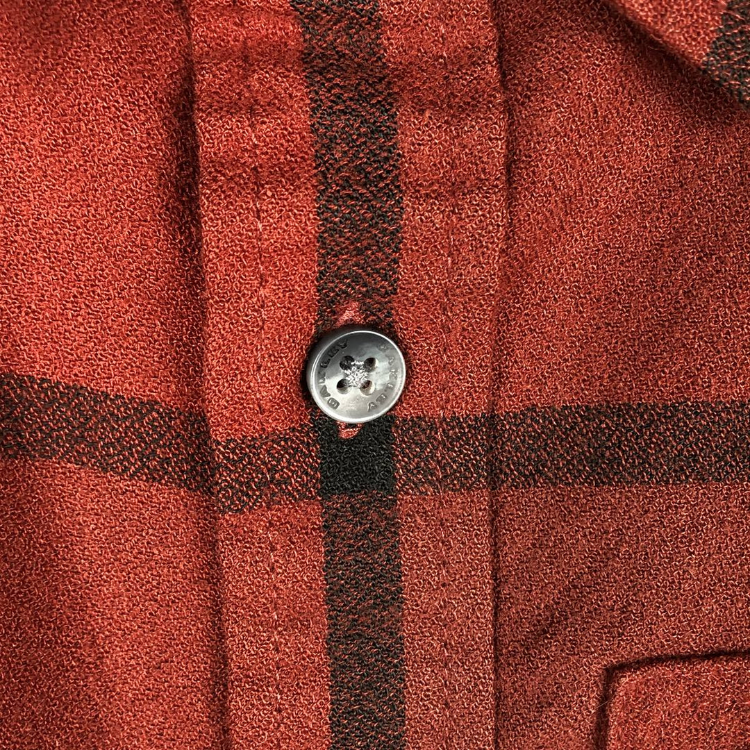 Oakley Lightflannel Check Shirt, Men's Size L polyester red type reddish brown Vintage Second Hand