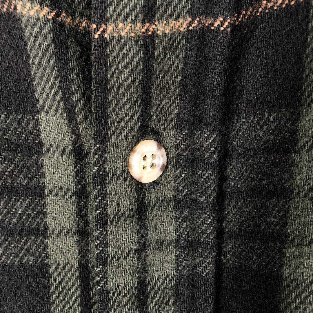 Carhartt Long Sleeve Flannel Check Shirt, Men's XL unclear Green type dark green Vintage Second Hand