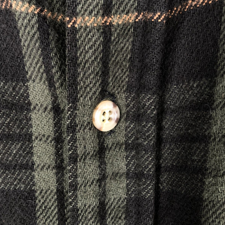 Carhartt Long Sleeve Flannel Check Shirt, Men's XL unclear Green type dark green Vintage Second Hand