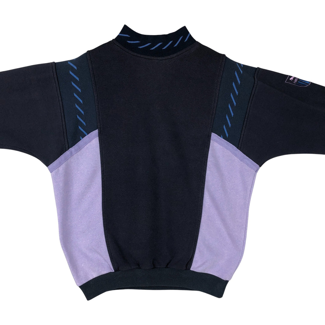 Vintage 90'S Puma high-neck sweatshirt, size M, men's polyester navy blue type Vintage Second Hand