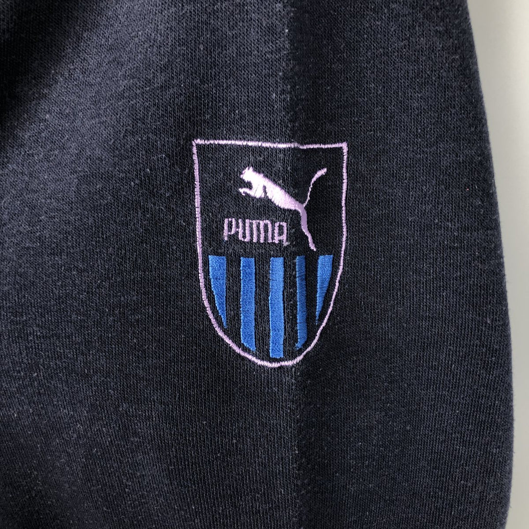 Vintage 90'S Puma high-neck sweatshirt, size M, men's polyester navy blue type Vintage Second Hand
