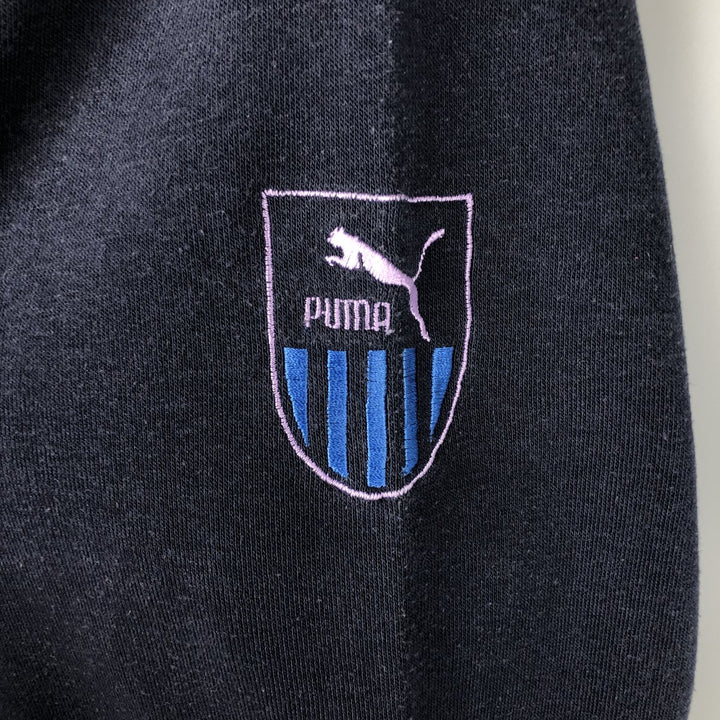 Vintage 90'S Puma high-neck sweatshirt, size M, men's polyester navy blue type Vintage Second Hand