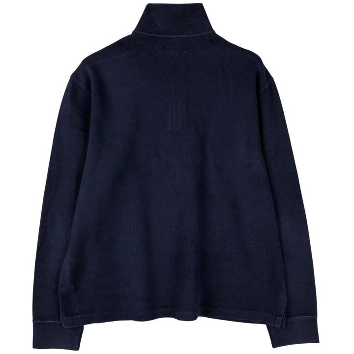 Ralph Lauren POLO by Ralph Lauren Half-Zip Sweatshirt, Men's M cotton navy blue type Vintage Second Hand
