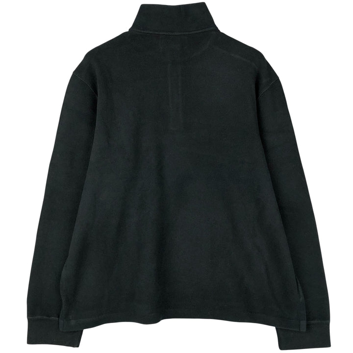 Ralph Lauren POLO by Ralph Lauren Half-Zip Sweatshirt, Men's XL cotton black type Vintage Second Hand