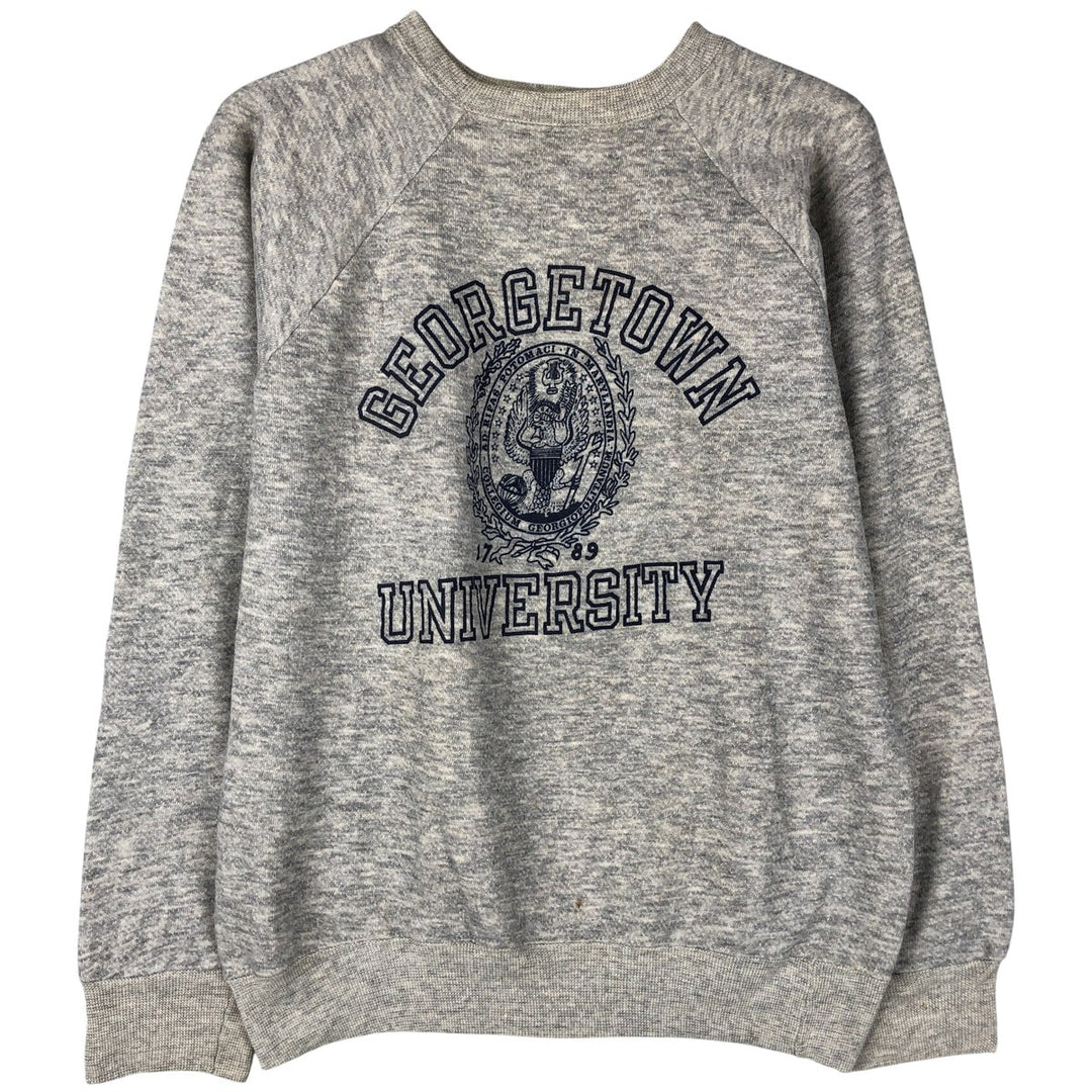 Vintage 1980'S Champion Trico Tag triple print college sweatshirt, made in the USA, size M. cotton gray type Vintage Second Hand