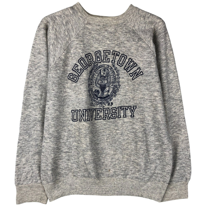 Vintage 1980'S Champion Trico Tag triple print college sweatshirt, made in the USA, size M. cotton gray type Vintage Second Hand