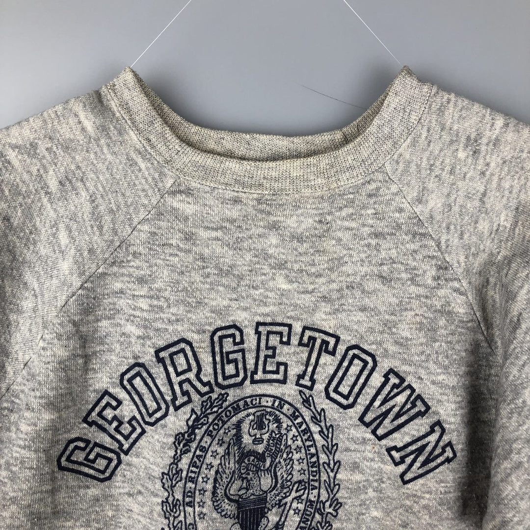 Vintage 1980'S Champion Trico Tag triple print college sweatshirt, made in the USA, size M. cotton gray type Vintage Second Hand