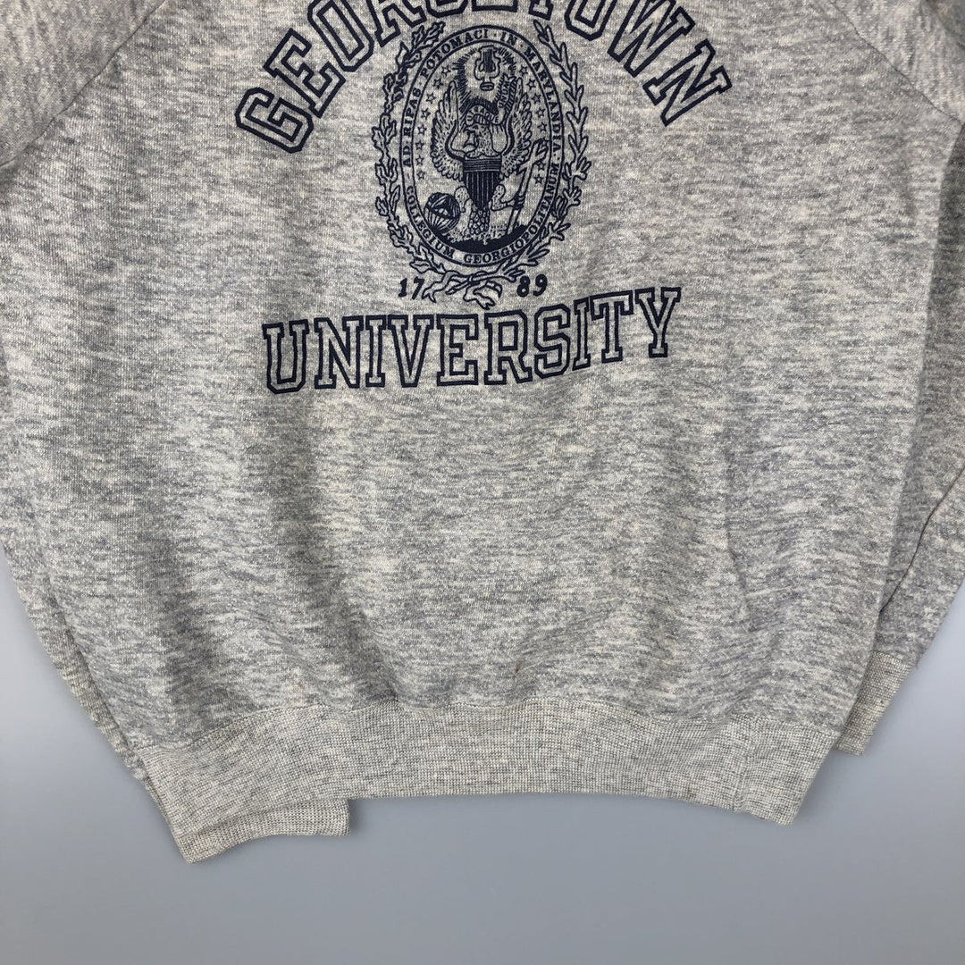 Vintage 1980'S Champion Trico Tag triple print college sweatshirt, made in the USA, size M. cotton gray type Vintage Second Hand