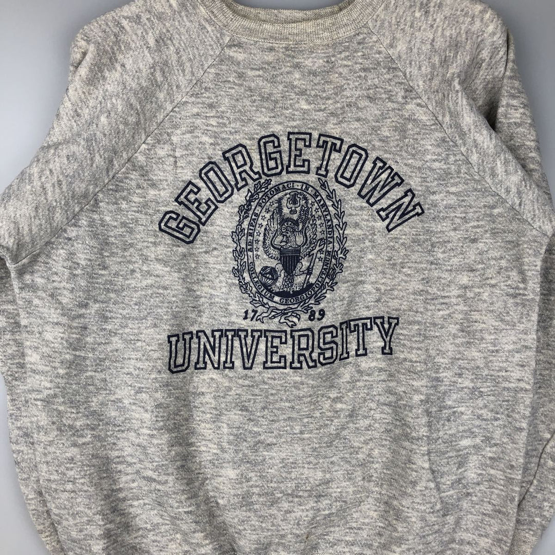 Vintage 1980'S Champion Trico Tag triple print college sweatshirt, made in the USA, size M. cotton gray type Vintage Second Hand