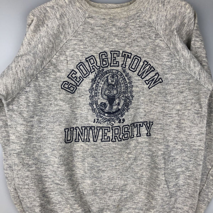 Vintage 1980'S Champion Trico Tag triple print college sweatshirt, made in the USA, size M. cotton gray type Vintage Second Hand