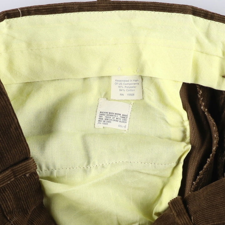 Vintage men's corduroy pants, size W34 cotton brown type Vintage Second Hand