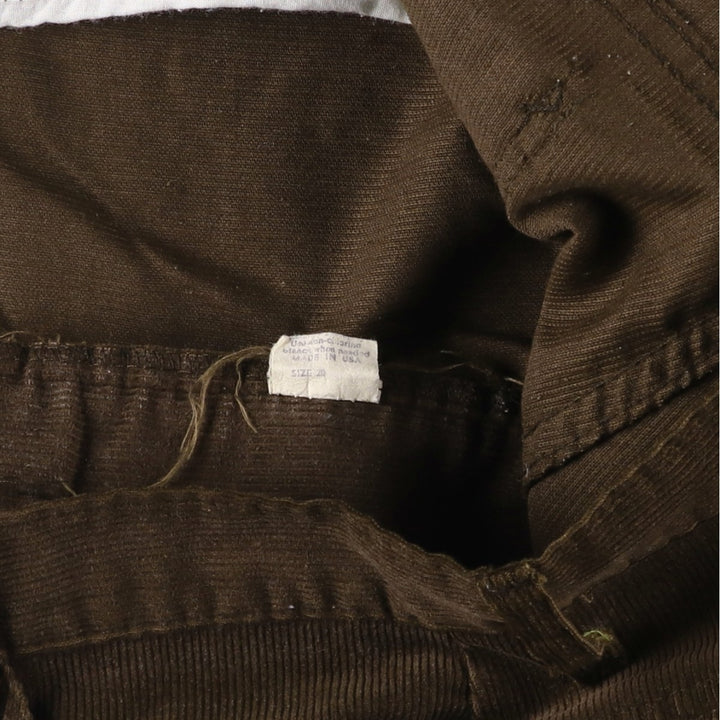 Flare-cut corduroy pants, made in the USA, men's size W35 unclear brown type Vintage Second Hand