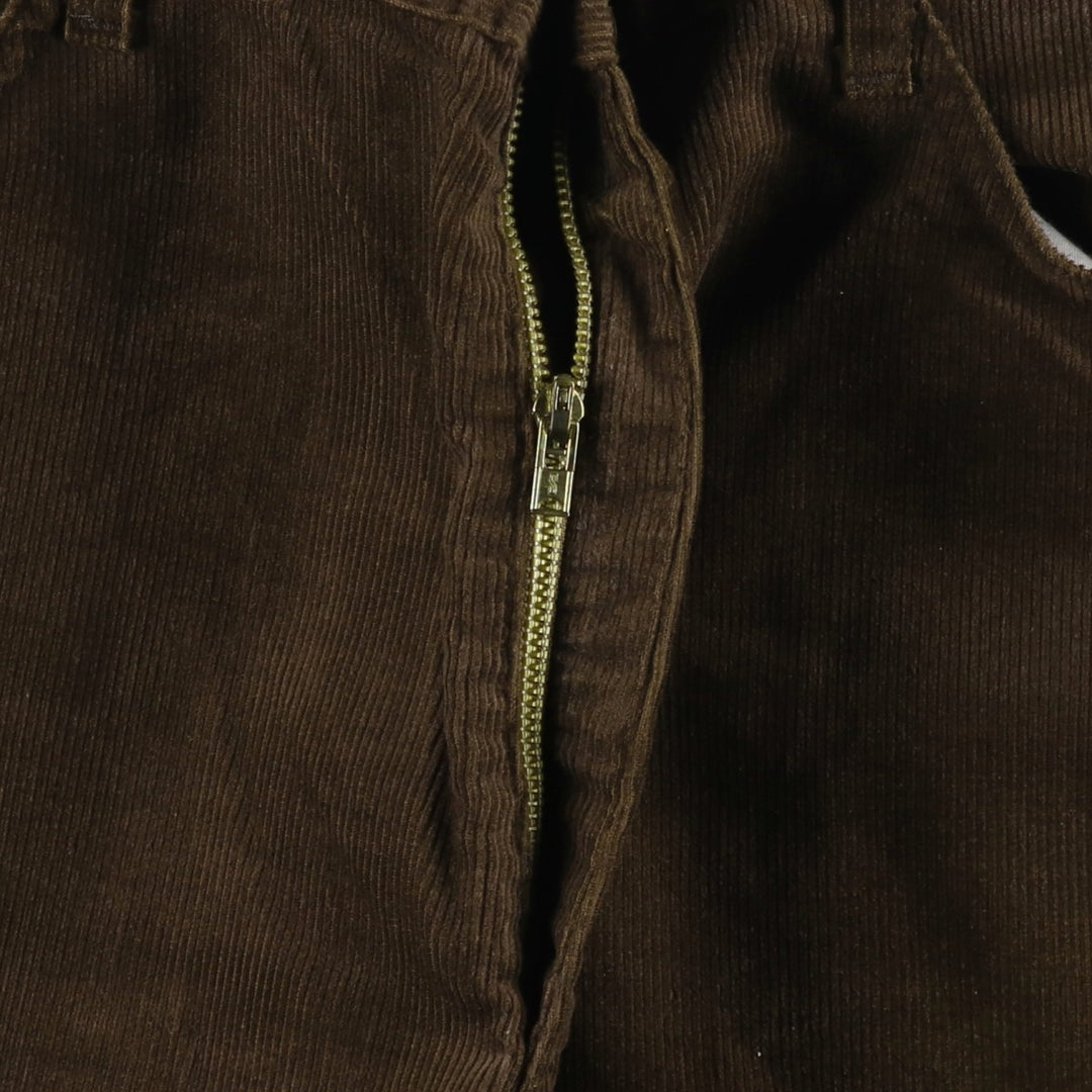 Flare-cut corduroy pants, made in the USA, men's size W35 unclear brown type Vintage Second Hand