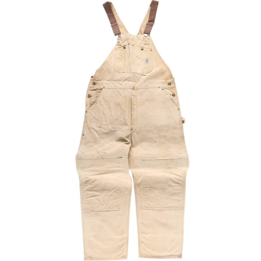 Carhartt Double Knee Duck Overalls for Men (W39) unclear Beige type Vintage Second Hand
