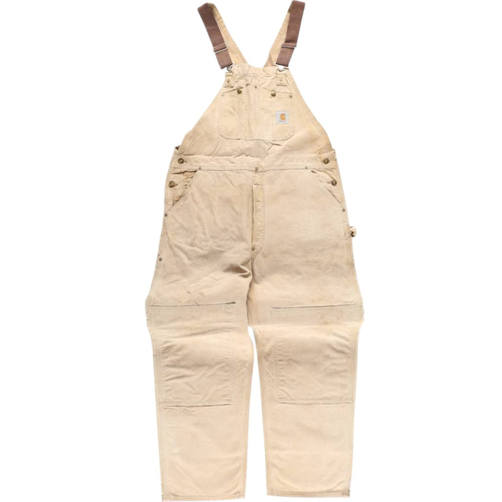 Carhartt Double Knee Duck Overalls for Men (W39) unclear Beige type Vintage Second Hand