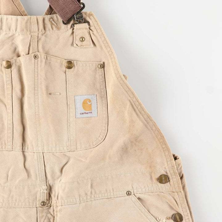 Carhartt Double Knee Duck Overalls for Men (W39) unclear Beige type Vintage Second Hand