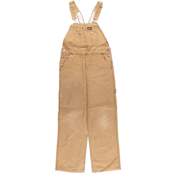 Dickies Duck Overalls Men's Size W36 cotton brown type Vintage Second Hand