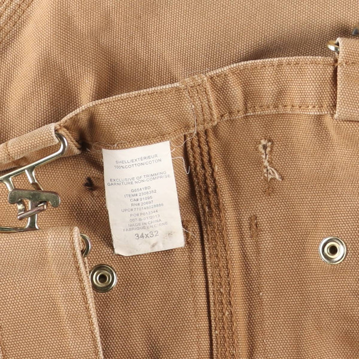Dickies Duck Overalls Men's Size W36 cotton brown type Vintage Second Hand