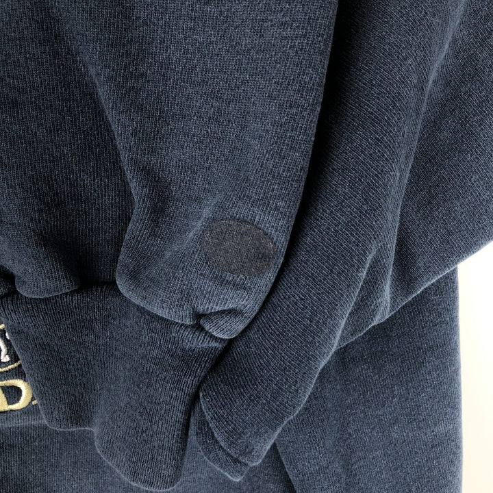 90'S Champion NOTRE DAME triple print college sweatshirt, Made in USA, Men's XXL cotton navy blue type Vintage Second Hand
