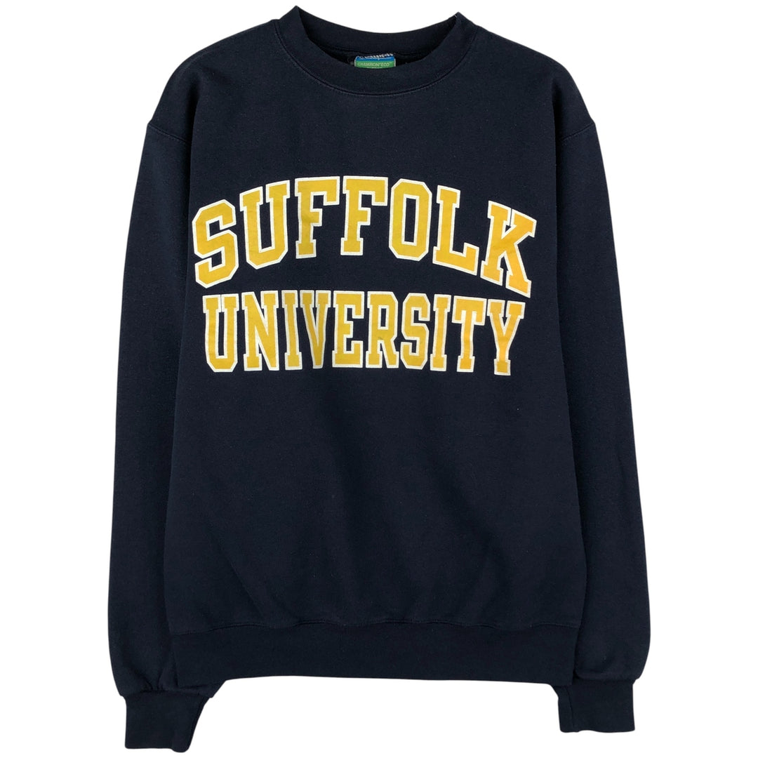 2000'S Champion ECO FLEECE College Sweatshirt, Men's Size Small unclear navy blue type Vintage Second Hand