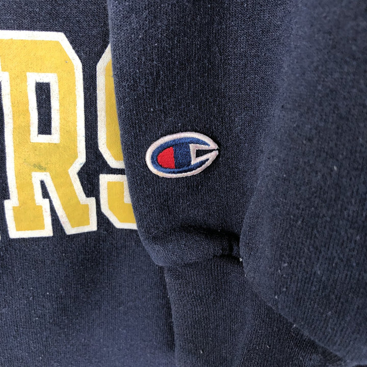 2000'S Champion ECO FLEECE College Sweatshirt, Men's Size Small unclear navy blue type Vintage Second Hand