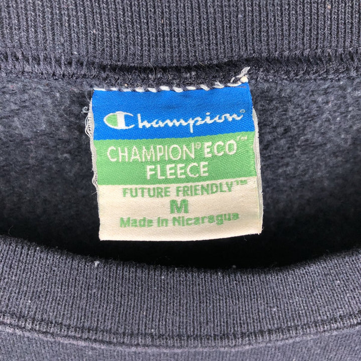 2000'S Champion ECO FLEECE College Sweatshirt, Men's Size M unclear navy blue type Vintage Second Hand