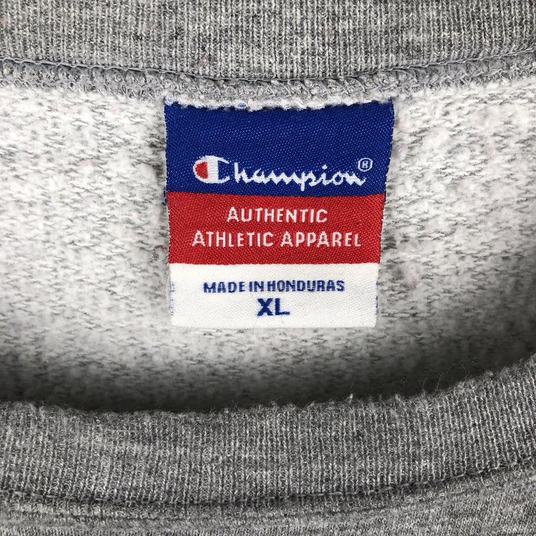 2000'S Champion Authentic Athletic Apparel College Sweatshirt, Men's Size XL unclear gray type Vintage Second Hand