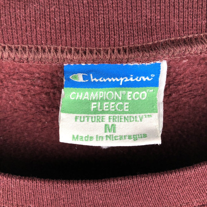 2000'S Champion ECO College Sweatshirt, Men's Size M cotton wine-red Vintage Second Hand
