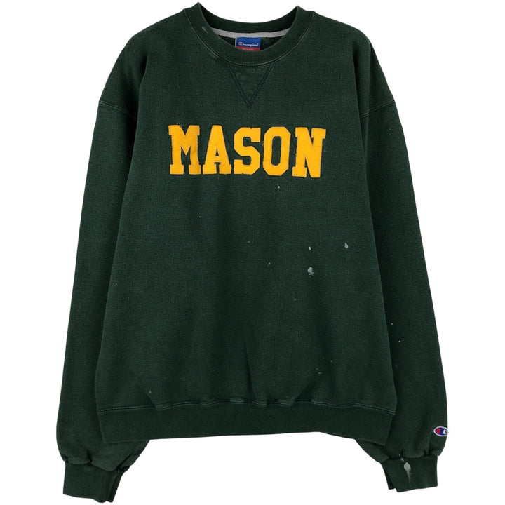 2000'S Champion Authentic Athletic Apparel sweatshirt, men's size L cotton green type Vintage Second Hand
