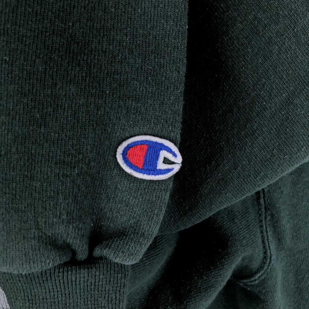 2000'S Champion Authentic Athletic Apparel sweatshirt, men's size L cotton green type Vintage Second Hand