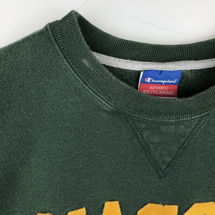 2000'S Champion Authentic Athletic Apparel sweatshirt, men's size L cotton green type Vintage Second Hand