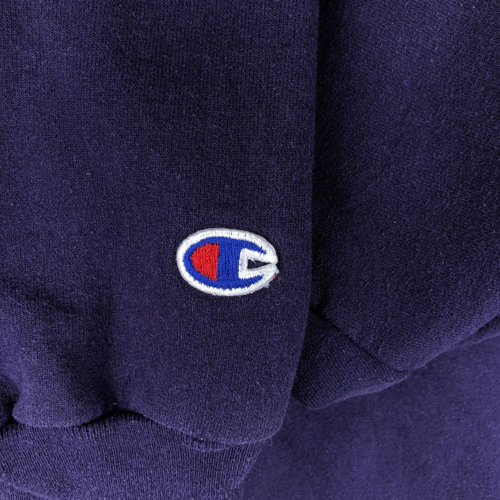 2000'S Champion Authentic Athletic Apparel College Sweatshirt, Men's Size Medium cotton purple type Vintage Second Hand