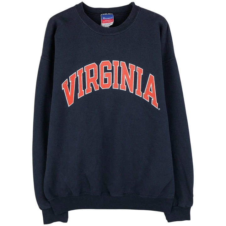 2000'S Champion Authentic Athletic Apparel College Sweatshirt, Men's Size L cotton navy blue type Vintage Second Hand