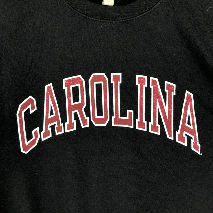 Champion Print Sweatshirt, Men's Size L cotton black type Vintage Second Hand