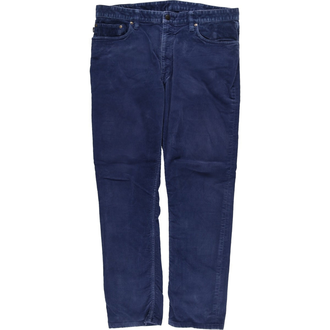 Ralph Lauren POLO RALPH LAUREN Slim Fit Corduroy Pants, Men's, Size W38 cotton navy blue type Vintage Second Hand