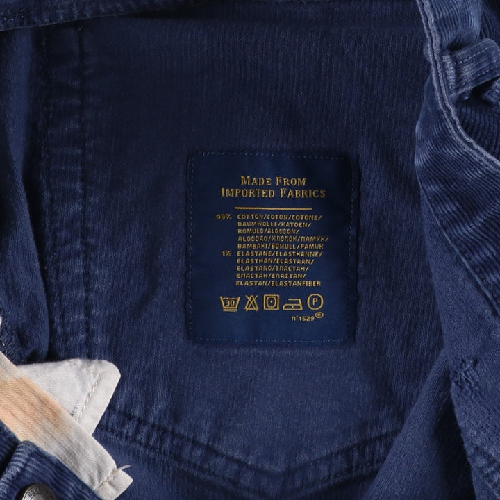 Ralph Lauren POLO RALPH LAUREN Slim Fit Corduroy Pants, Men's, Size W38 cotton navy blue type Vintage Second Hand