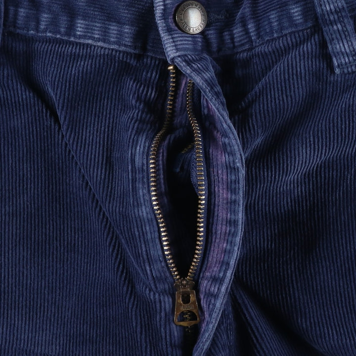 Ralph Lauren POLO RALPH LAUREN Slim Fit Corduroy Pants, Men's, Size W38 cotton navy blue type Vintage Second Hand