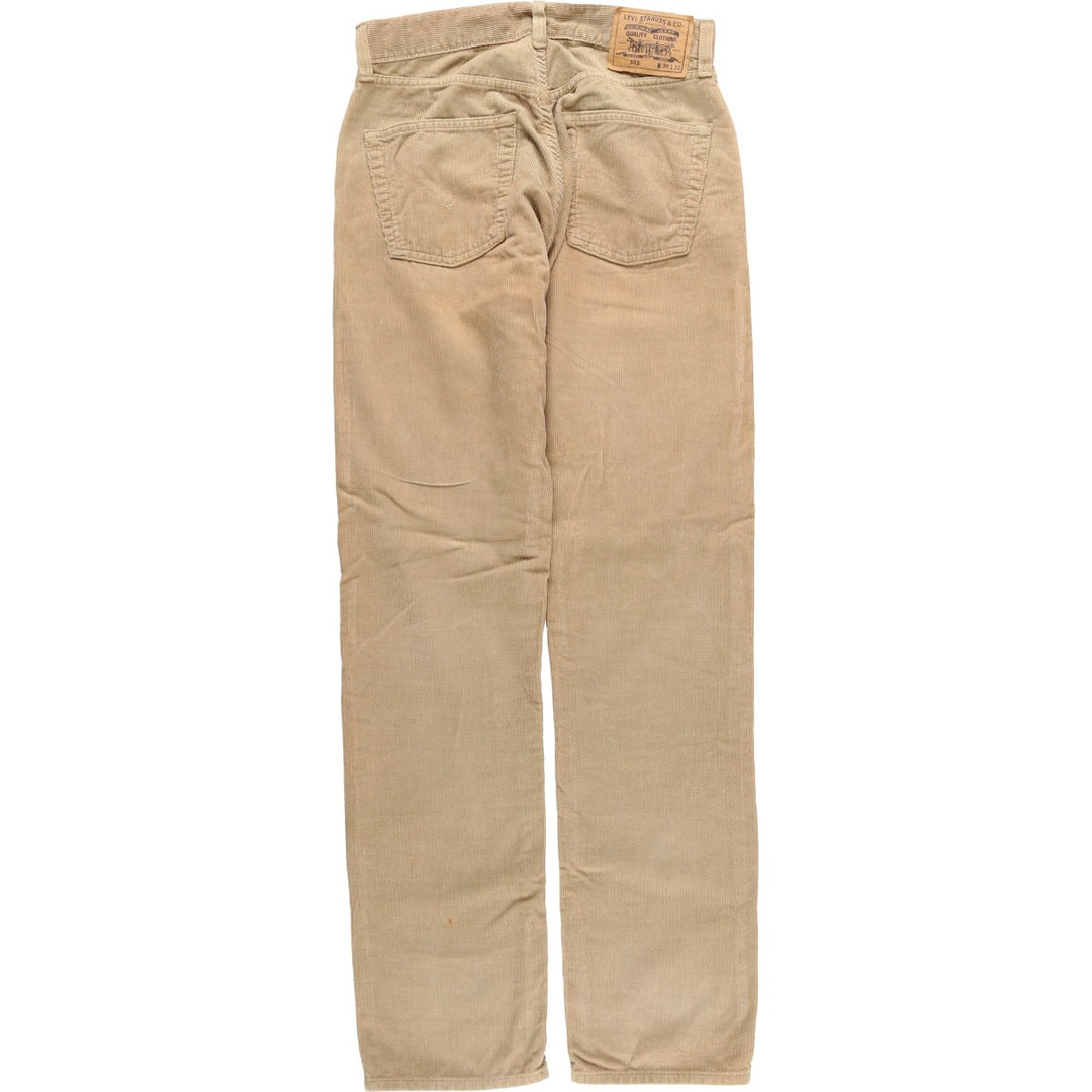 90'S Levi's 505-6923 Euro Model Corduroy Pants, Made in Italy, Men's, Size W30, Vintage cotton Beige type Vintage Second Hand