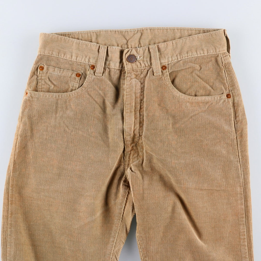 90'S Levi's 505-6923 Euro Model Corduroy Pants, Made in Italy, Men's, Size W30, Vintage cotton Beige type Vintage Second Hand