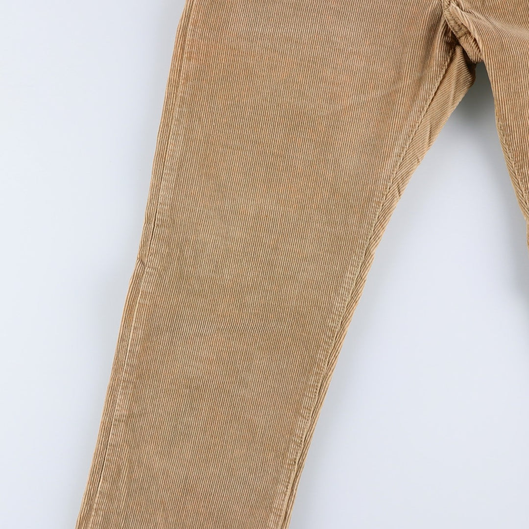 90'S Levi's 505-6923 Euro Model Corduroy Pants, Made in Italy, Men's, Size W30, Vintage cotton Beige type Vintage Second Hand