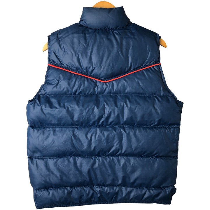 Vintage 1960'S SKI DADDLE ripstop down vest, men's size M Nylon navy blue type Vintage Second Hand