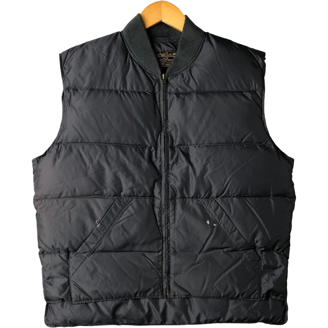 Vintage 80s-90'S Eddie Bauer black tag goose down vest, men's size M Nylon gray type Vintage Second Hand