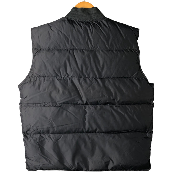 Vintage 80s-90'S Eddie Bauer black tag goose down vest, men's size M Nylon gray type Vintage Second Hand