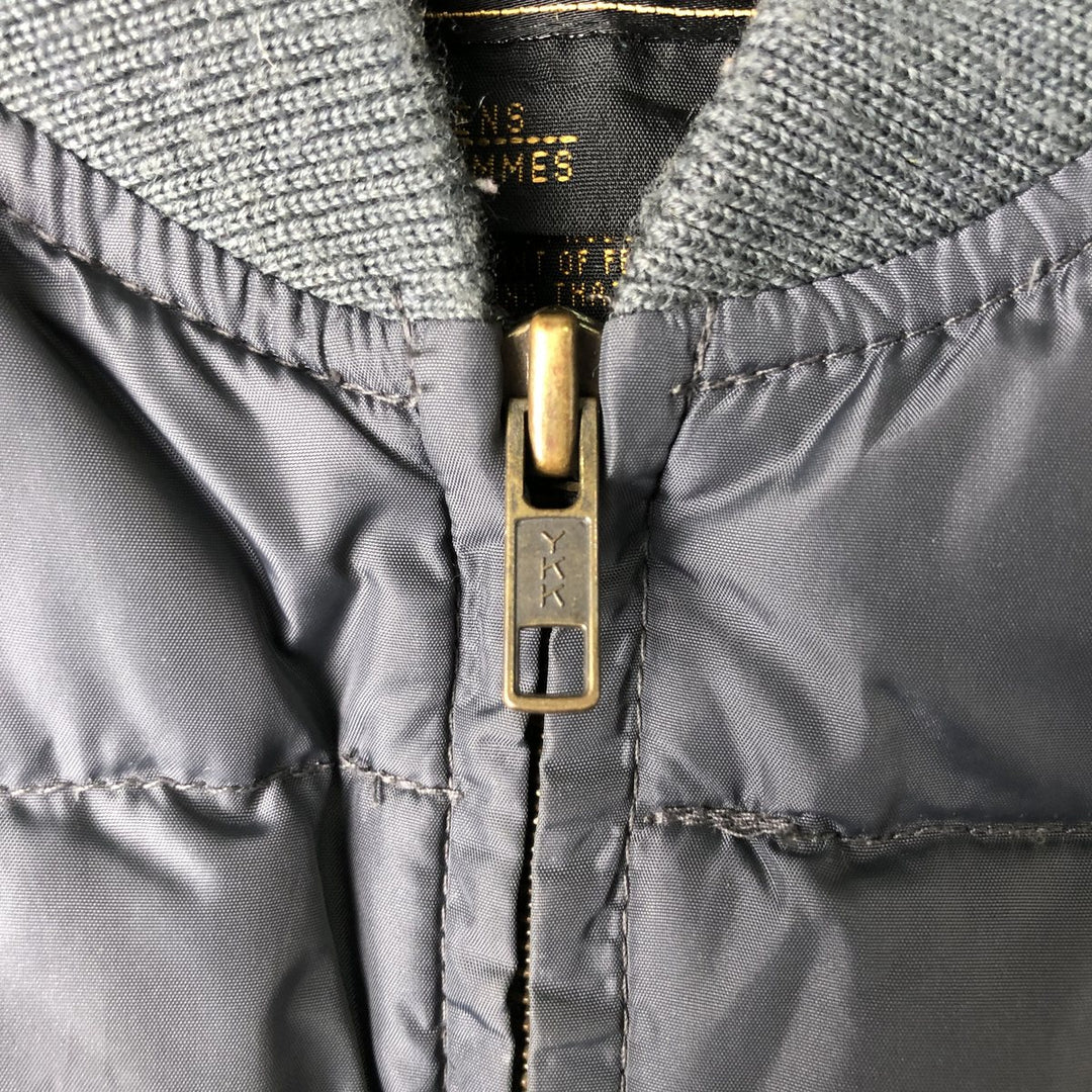Vintage 80s-90'S Eddie Bauer black tag goose down vest, men's size M Nylon gray type Vintage Second Hand
