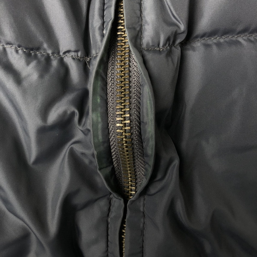Vintage 80s-90'S Eddie Bauer black tag goose down vest, men's size M Nylon gray type Vintage Second Hand